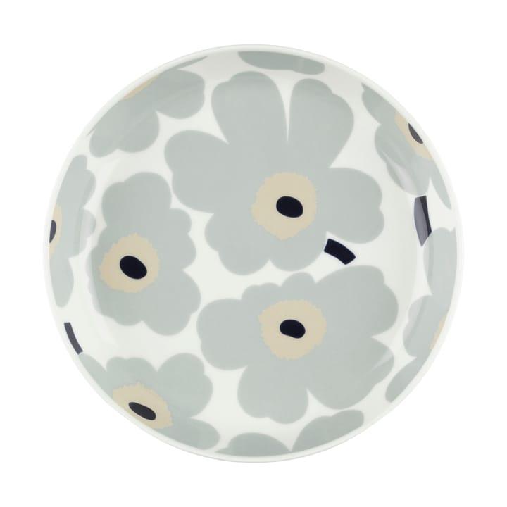 Πιάτο Unikko Ø20.5 cm - White-light grey-sand-dark blue - Marimekko