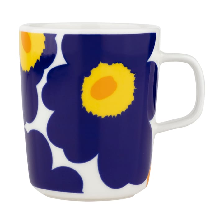 Κούπα Unikko 25 cl για επέτειο 60 χρ.  - White-d. blue-yellow - Marimekko