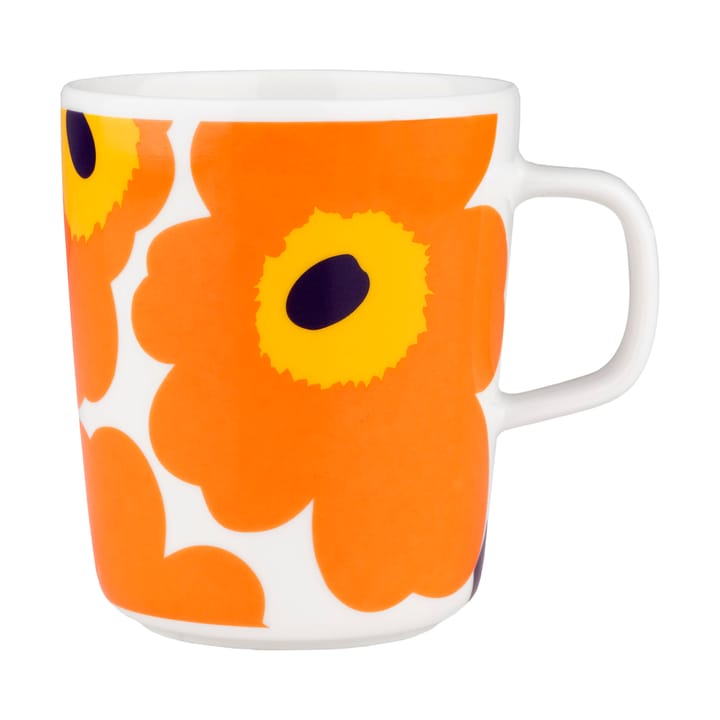 Κούπα Unikko 25 cl για επέτειο 60 χρ.  - White-orange-yellow - Marimekko