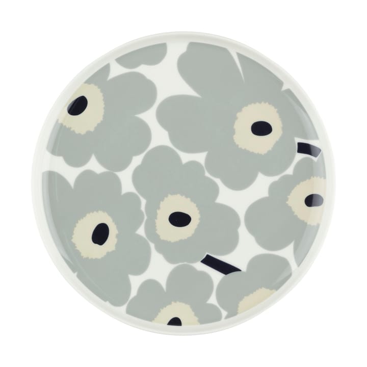 Πιάτο Unikko Ø25 cm - White-light grey-sand-dark blue - Marimekko