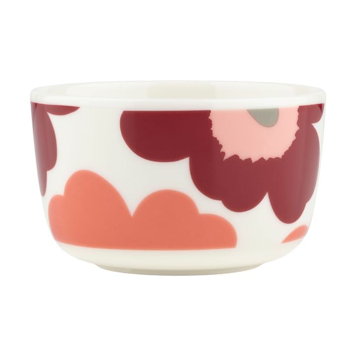 Unikko μπολ 2,5 dl - White-dark cherry-salmon red - Marimekko