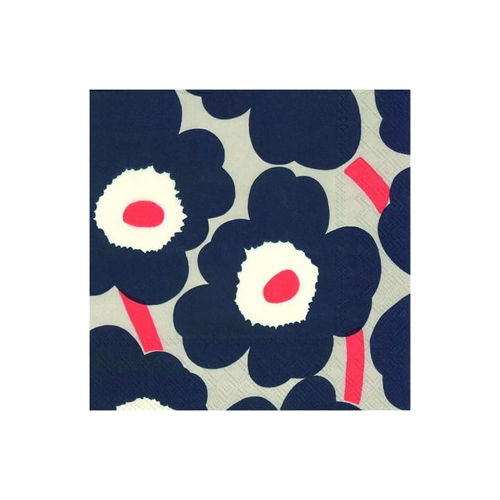 Χαρτοπετσέτες Unikko 33x33 cm 20-pack - λινό - Marimekko