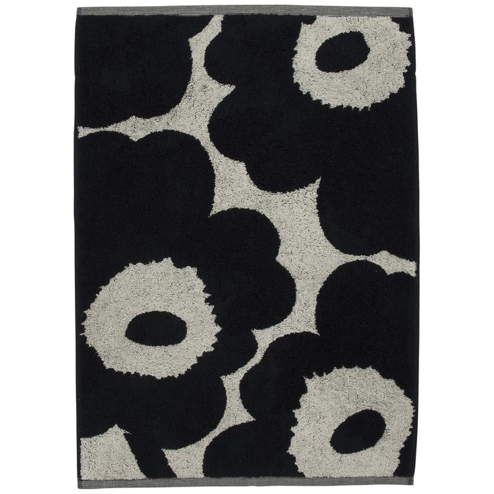 Unikko πετσέτα φυσικό λευκό-σκούρο μπλε - 50x70 cm - Marimekko