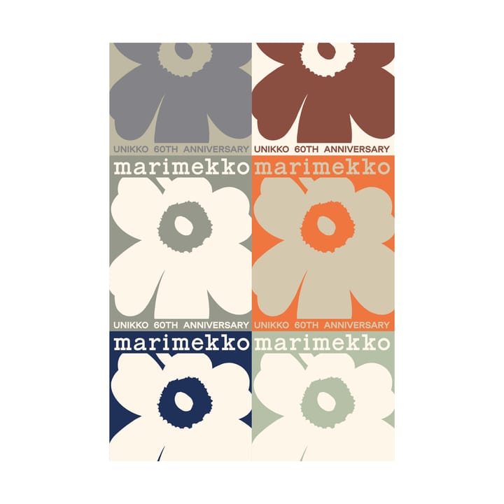 Unikko 60ή επέτειος αφίσα 70x100 εκ - Multi - Marimekko