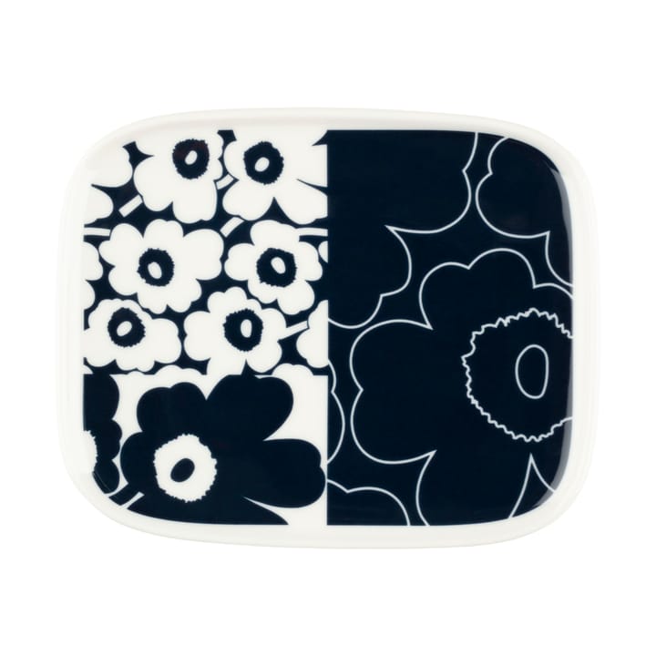 Unikko kollaasi πιάτο 12x15 cm - White-dark blue - Marimekko