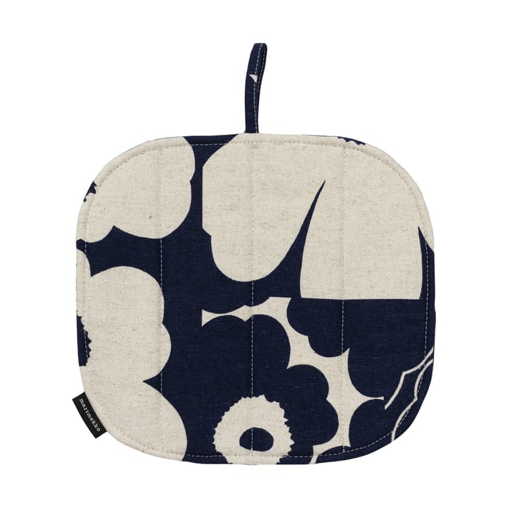 Unikko kollaasi πιάστρα κατσαρόλας 21.5x21.5 cm - Linen-dark navy - Marimekko