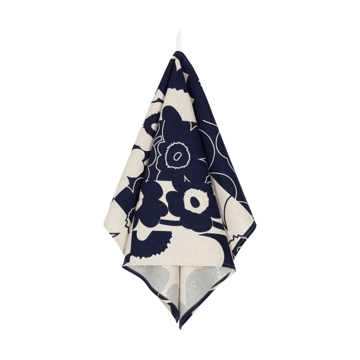 Πετσέτα κουζίνας Unikko kollaasi 43x70 cm - Linen-dark navy - Marimekko