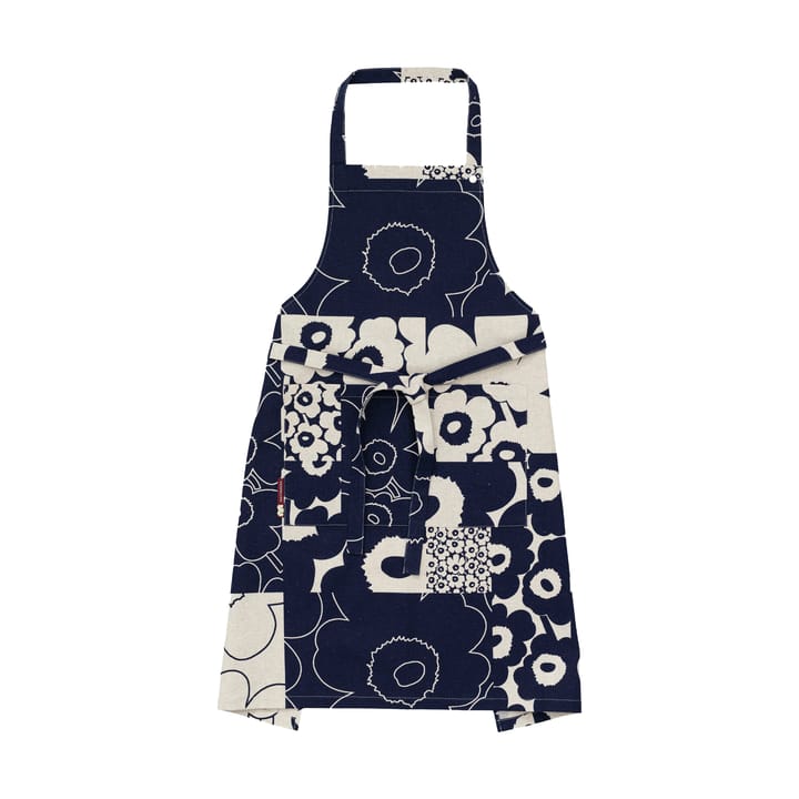 Ποδιά Unikko Kollaasi - Linen-dark navy - Marimekko