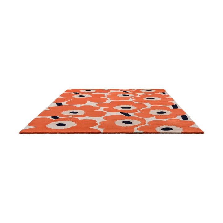 Μάλλινο χαλί Unikko - Orange Red, 140x200 cm - Marimekko