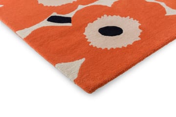 Μάλλινο χαλί Unikko - Orange Red, 140x200 cm - Marimekko