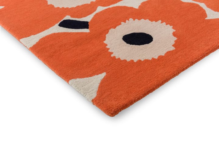 Μάλλινο χαλί Unikko - Orange Red, 200x280 cm - Marimekko