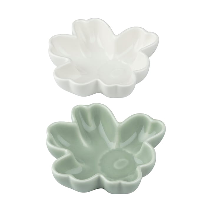 Μπολ Unikko shape Ø11 εκ. 2 τεμ., White-light green Marimekko