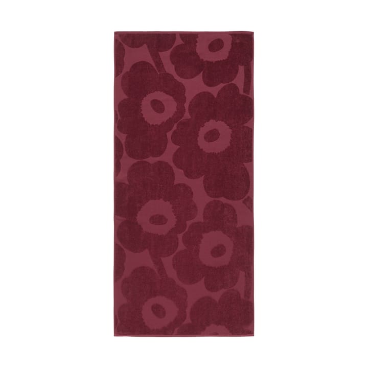 Unikko solid πετσέτα επισκεπτών 70x150 cm, Σκούρο κόκκινο Marimekko