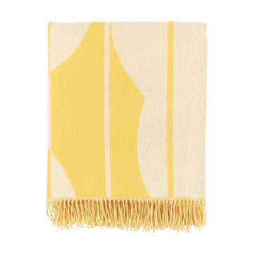 Vesi Unikko μάλλινο ριχτάρι 140x180 cm - Spring yellow-ecru - Marimekko