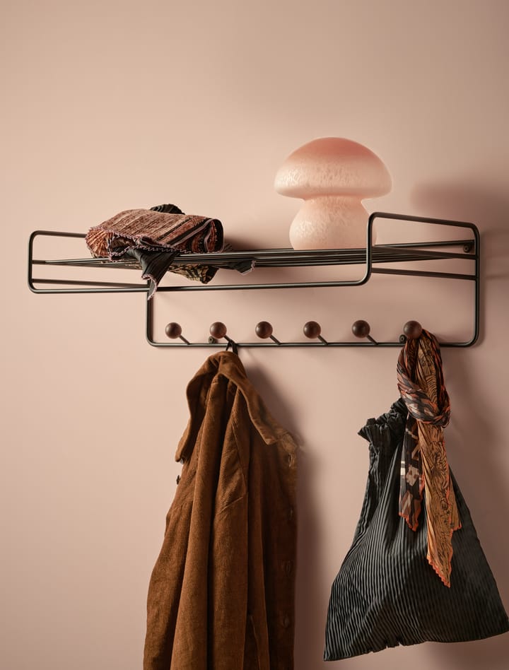 Bill Hat rack κρεμάστρα για καπέλα, Μαύρο-σκούρο-καφέ Maze