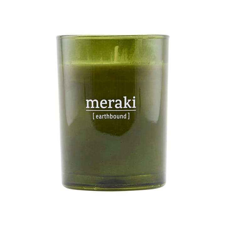 Meraki scented candle green glass 35 timmar - επίγειο - Meraki