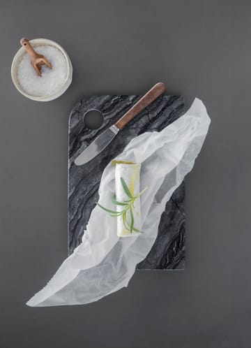 Marble δίσκος σερβιρίσματος medium 20x30 cm - Black-grey - Mette Ditmer