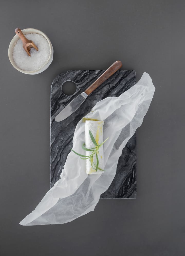 Marble δίσκος σερβιρίσματος medium 20x30 cm, Black-grey Mette Ditmer