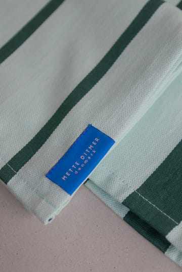 Πανί πιάτων Stripes 33x33 cm σετ 2 τεμαχίων - Mint - Mette Ditmer