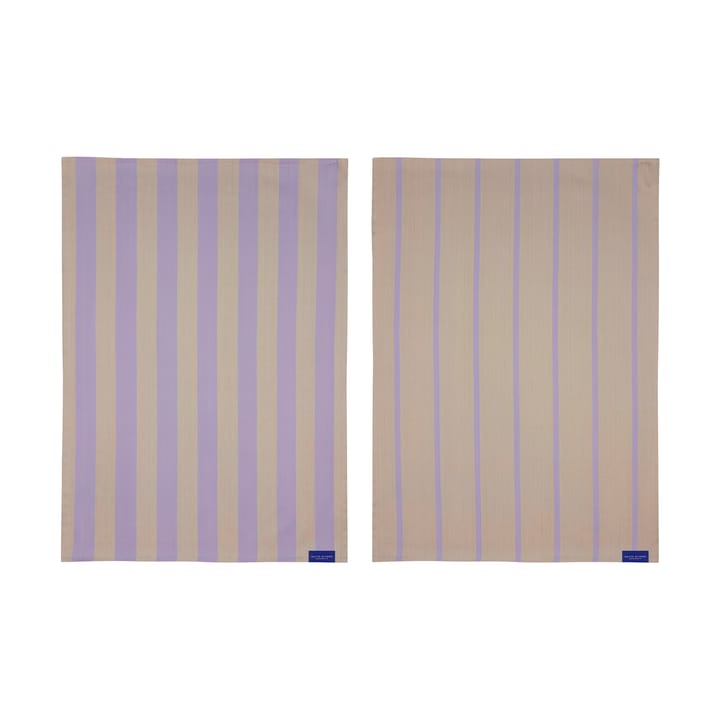 Πετσέτα κουζίνας Stripes 50x70 cm 2-pack - Sand - Mette Ditmer