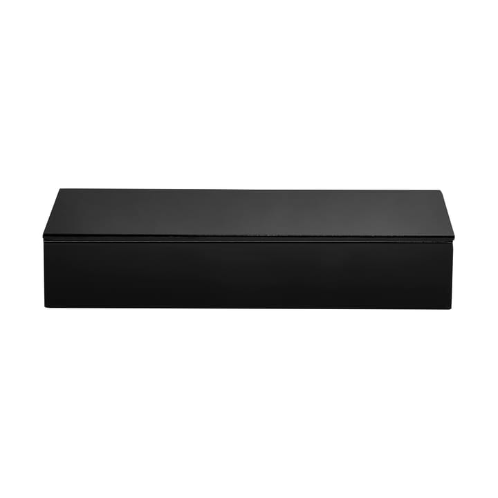 Lux λακαρισμένο κουτί αποθήκευσης 19x19x7 εκ. - Black - Mojoo