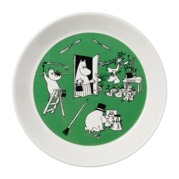 Drawing & Christmas moomin πιάτο 2 τεμάχια - Ø 19 cm - Moomin Arabia