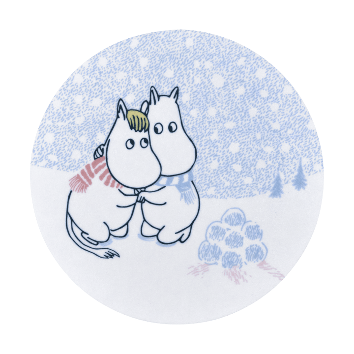 Moomin σουβέρ συσκευασία Ø10 cm - Let it snow - Muurla