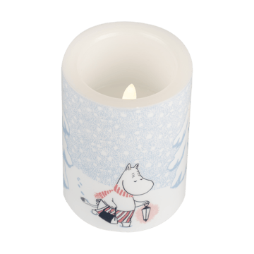 Moomin block κερί LED 10 cm - Let it snow - Muurla