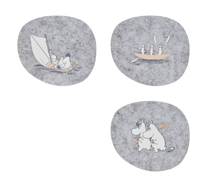 Moomin coasters 9,5x11 εκ. 4 τεμάχια - Sailors - Muurla