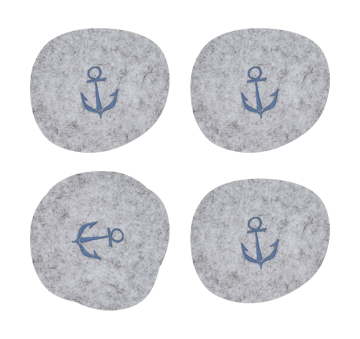 Moomin coasters 9,5x11 εκ. 4 τεμάχια - Sailors - Muurla