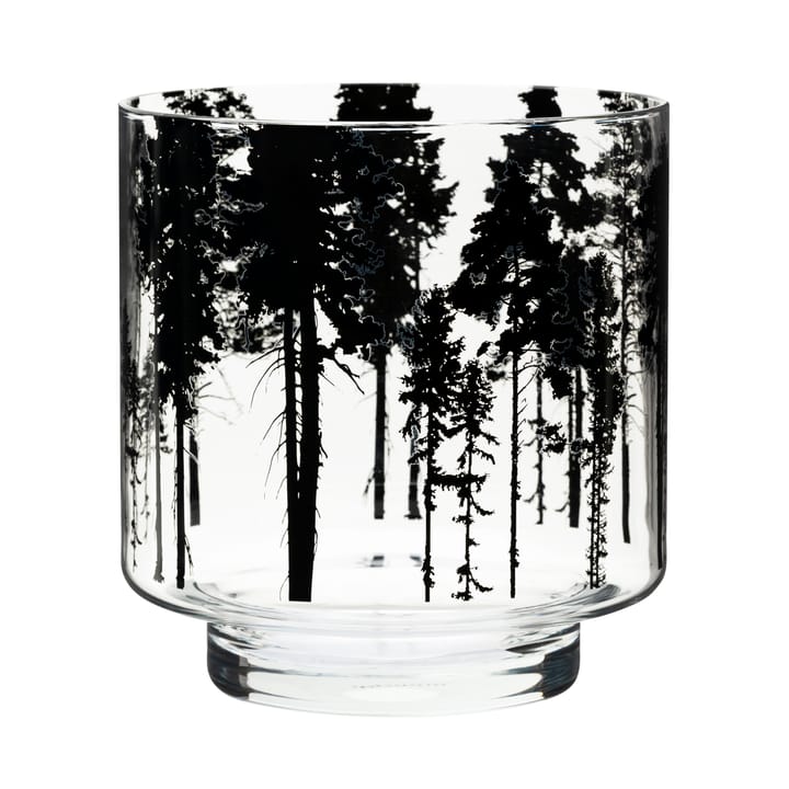 Nordic The Forest φανάρι/βάζο 17 cm - διαφανές-μαύρο - Muurla