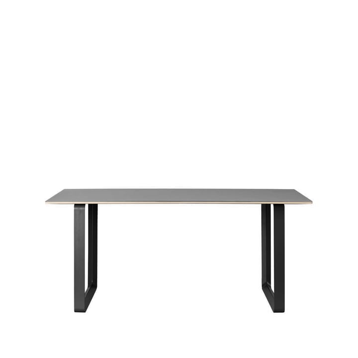 Τραπεζαρία 70/70 170x85 εκ - Black linoleum-Plywood-Black - Muuto