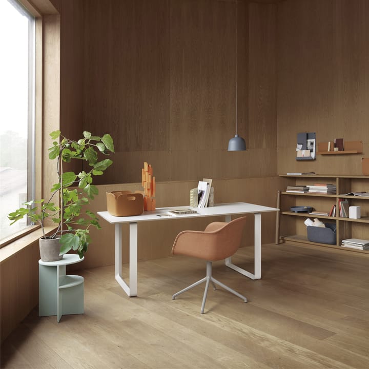 Τραπεζαρία 70/70 170x85 εκ - Black linoleum-Plywood-Sand - Muuto