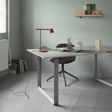 Τραπεζαρία 70/70 170x85 εκ - Black linoleum-Plywood-Sand - Muuto