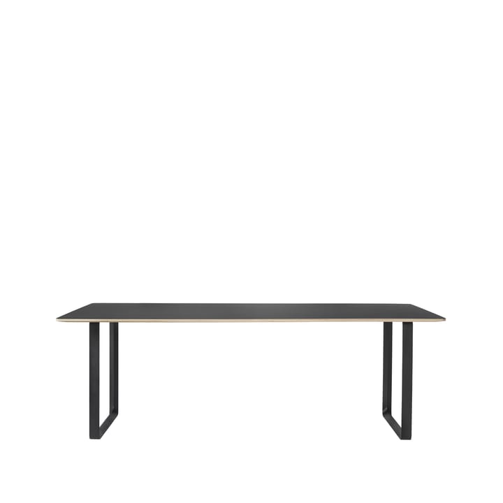 Τραπεζαρία 70/70 225x90 cm - Black linoleum-Plywood-Black - Muuto