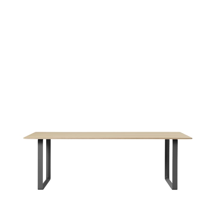 Τραπεζαρία 70/70 225x90 cm - Oak veneer-Plywood-Black - Muuto