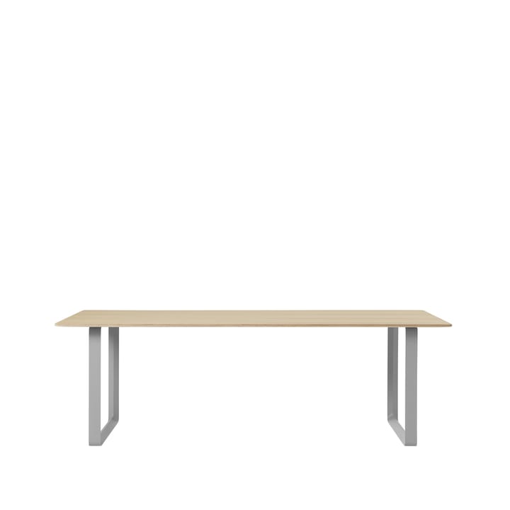 Τραπεζαρία 70/70 225x90 cm - Oak veneer-Plywood-Grey - Muuto