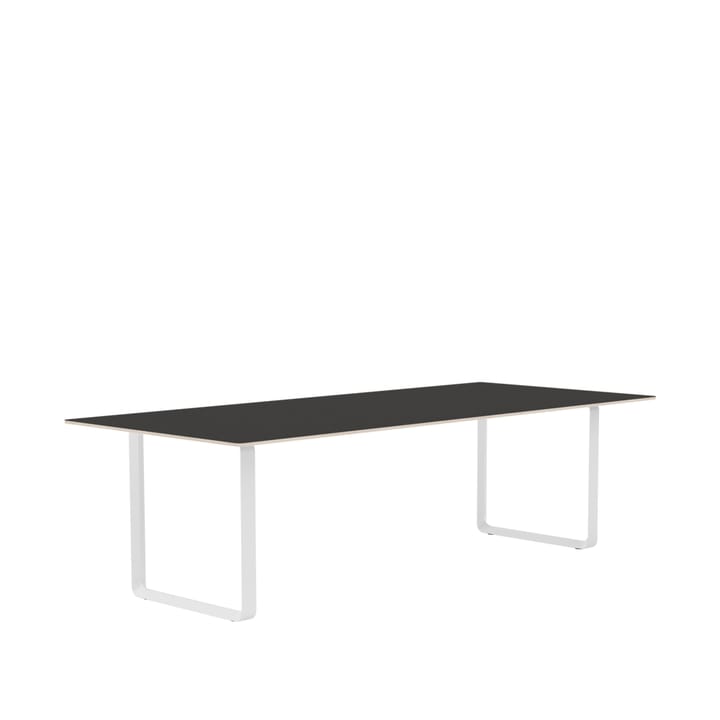 Τραπεζαρία 70/70 255x108 cm - Black linoleum-Plywood-White - Muuto