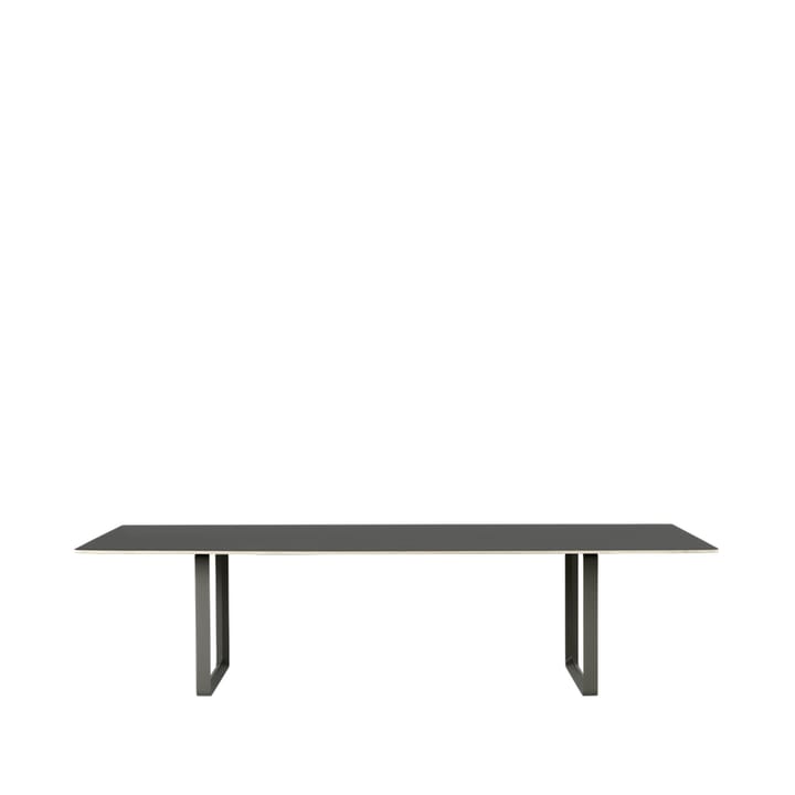 Τραπεζαρία 70/70 295x108 cm - Black linoleum-Plywood-Black - Muuto