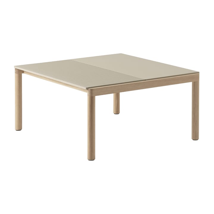 Couple 1 Plain-1 Wavy τραπέζι σαλονιού 80x84x40 cm - Sand-oak - Muuto