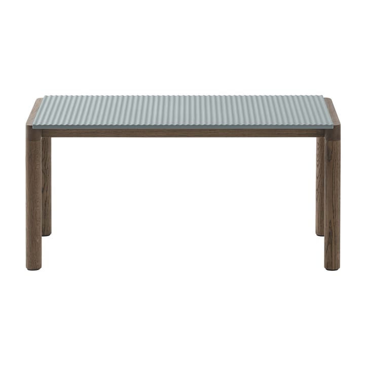 Couple 1 Wavy Τραπεζάκι σαλονιού 40x84x40 cm - Pale blue-dark oiled oak - Muuto