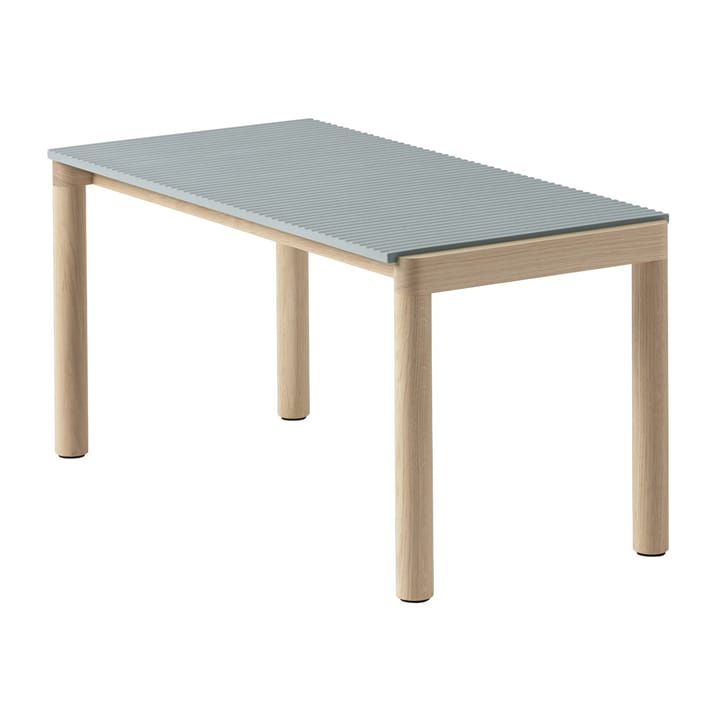 Couple 1 Wavy Τραπεζάκι σαλονιού 40x84x40 cm - Pale blue-oak - Muuto