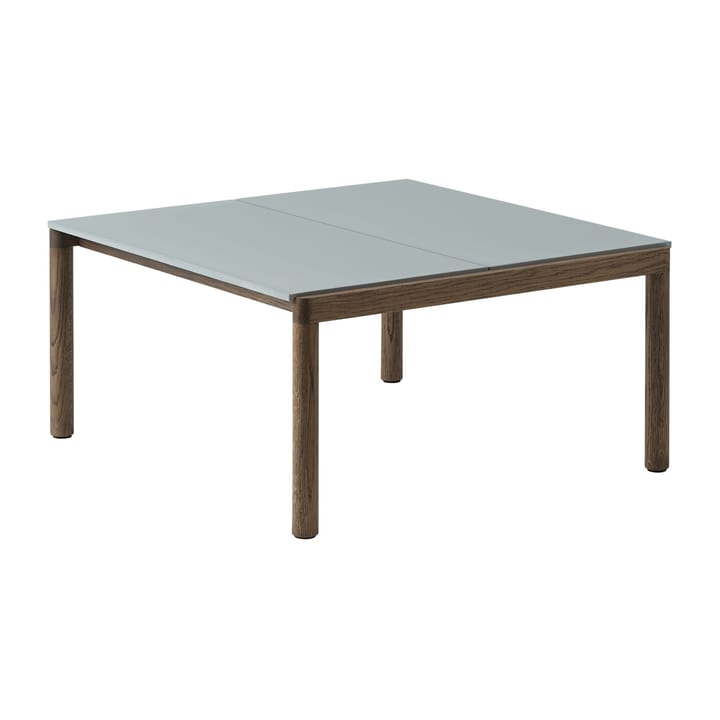 Couple 2 Plain τραπέζι σαλ�ονιού 80x84x40 cm - Pale blue-dark oiled oak - Muuto