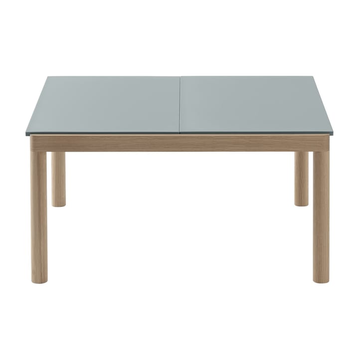 Couple 2 Plain τραπέζι σαλονιού 80x84x40 cm - Pale blue-oak - Muuto