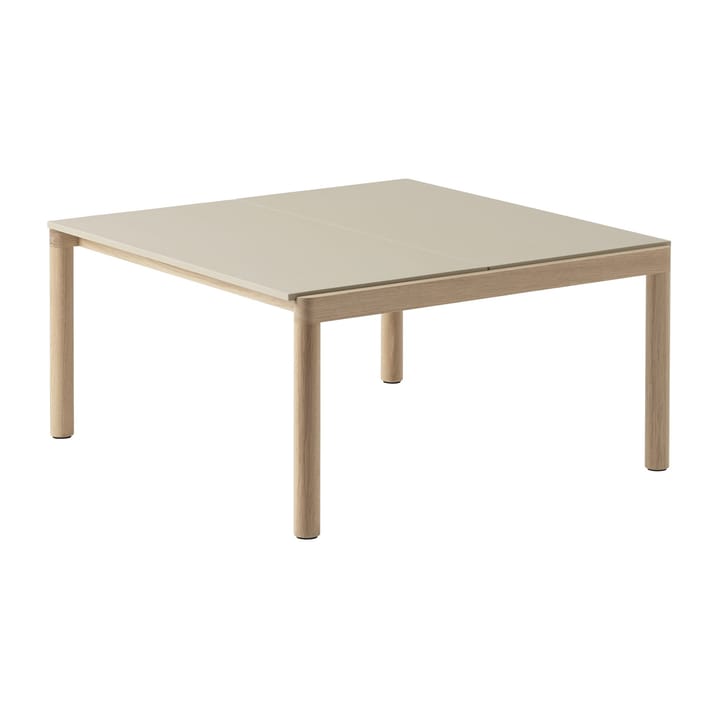 Couple 2 Plain τραπέζι σαλονιού 80x84x40 cm - Sand-oak - Muuto