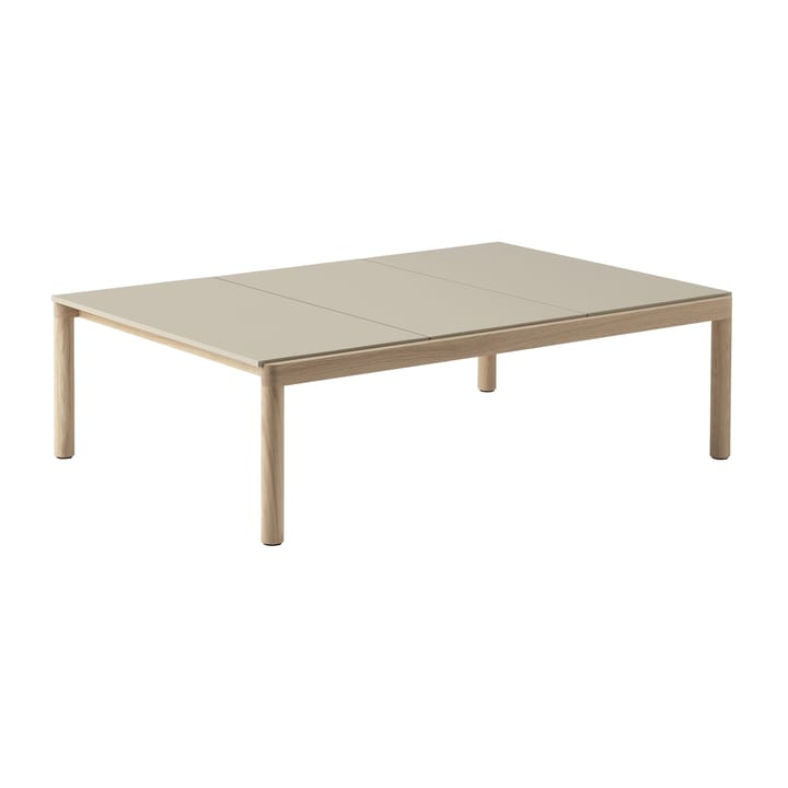 Couple 3 Plain τραπέζι σαλονιού 120x84x35 cm - Sand-oak - Muuto