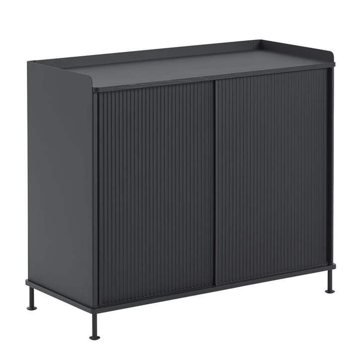 Πλαϊνό τραπέζι Enfold ψηλό, Black-black Muuto