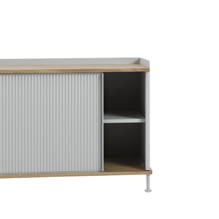 Χαμηλός Μπουφές Enfold Low Side, Grey-metal Muuto