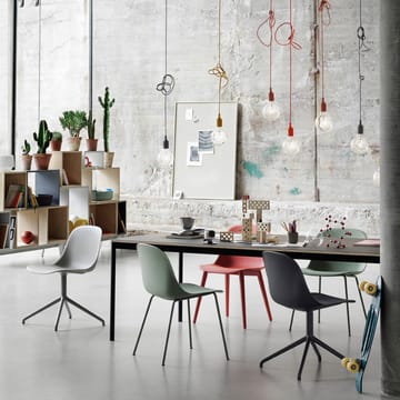 Fiber Chair με πόδια από χάλυβα - Remix 133-grey - Muuto