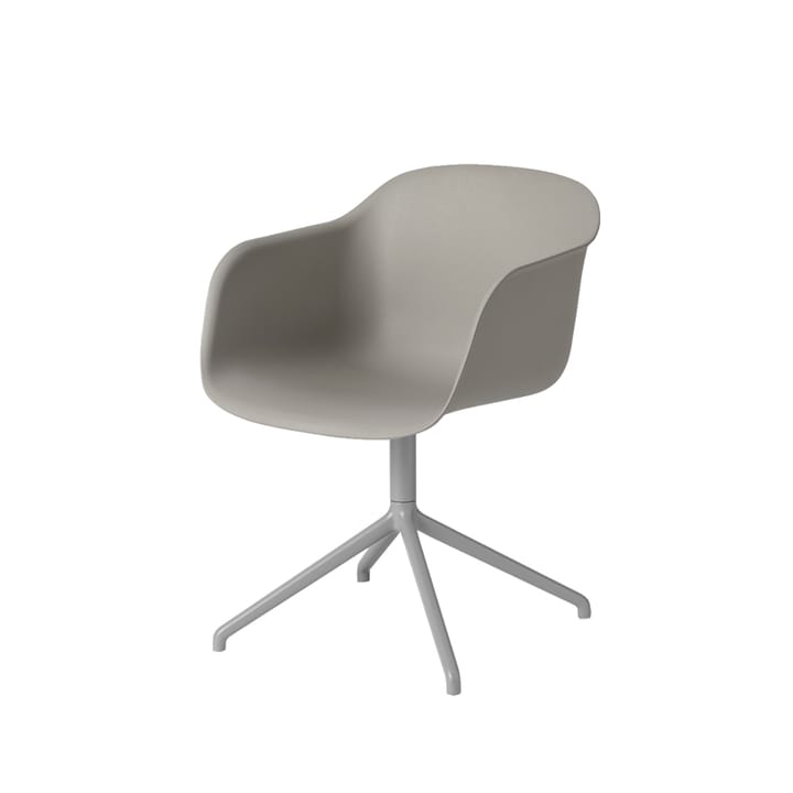 Fiber πολυθρόνα καρέκλα γραφείου περιστρεφόμενη βάση  - Grey, gray base - Muuto